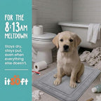 ITSOFT Memory Foam Bath Mat 31x20, Non Slip, Machine Washable, Quick Dry & - Image 2