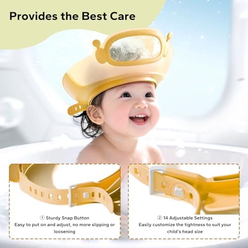 FUNUPUP Baby Shower Cap for Toddlers Kids, Soft TPE Silicone - Image 4