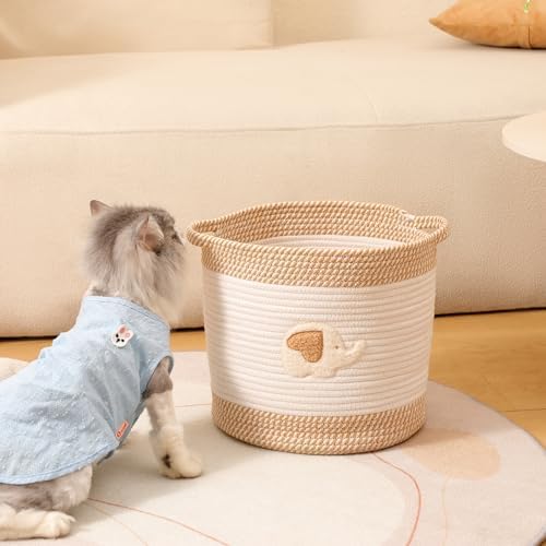 Toy Storage Baskets Woven Cotton Rope Storage Basket - Image 2