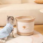 Toy Storage Baskets Woven Cotton Rope Storage Basket - Image 2