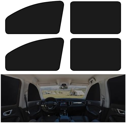 XCBYT Magnetic Car Side Window Shades, 100% Blackout Privacy Curtains by XCBYT