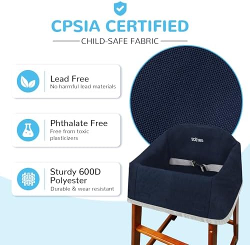 Dual-Belt Baby High Chair Cover, Upgrade Version, - Image 4