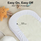 Waterproof Bassinet Mattress Pad Cover Fit - Image 2