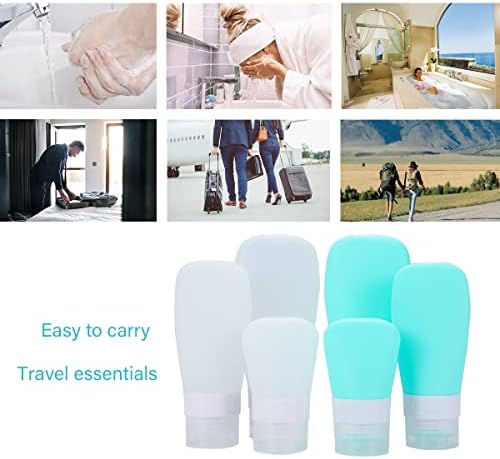 LUFEVRM 2 Pcs Silicone Travel Bottles, 3oz Leak Proof Refillable Squeeze - Image 7