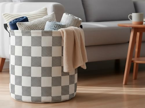 CLOCOR Large Laundry Basket, Waterproof Fabric Storage Container, Room Decor - Image 5