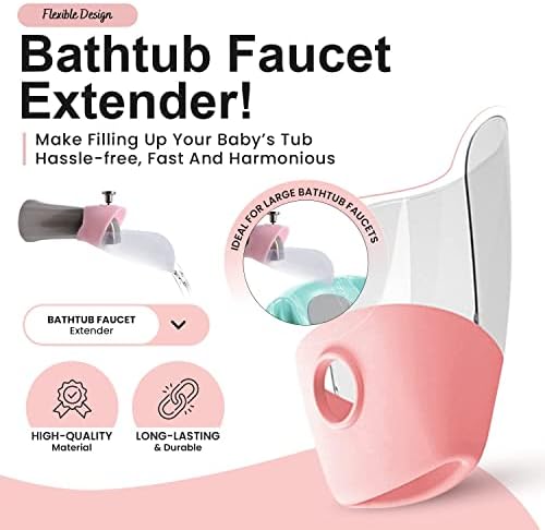 Bath Helper - Bath Tub Faucet Extender - Guides Water Directly from Faucet to - Image 5