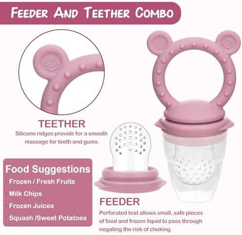 Baby Breastmilk Popsicle Molds & Baby Fruit Feeder, Infant Food Freezer Tray - Image 2