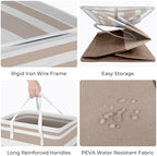 HomeHacks 2 Pack Large Laundry Baskets, Laundry Hampers Bags - Image 2