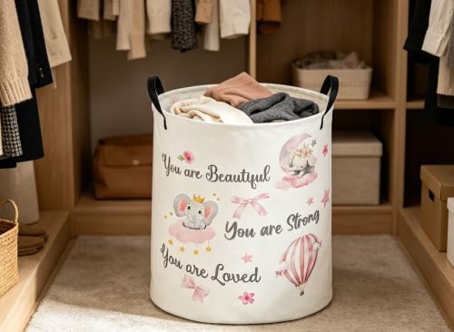 Kids Laundry Basket Elephant Hamper - Image 6