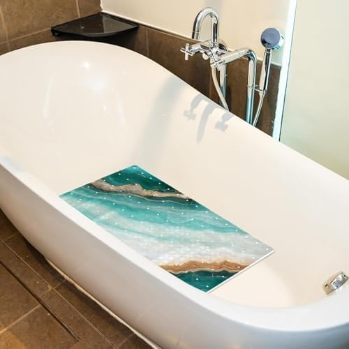 Non Slip Bathtub and Shower Mat 26.8x15.1 inch, Bath Mat - Image 4