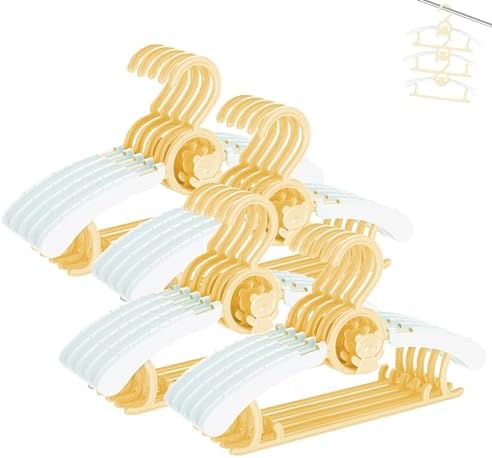 Baby Clothes Hangers 20 Pack Plastic Kids Hangers Space Saving by HGYZE