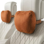 2 PCS Car Pillow for Driving Seat Soft Suede Headrest Neck & Lumbar Support by GoodpillowBetterdriver