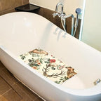 Bathtub Mat Non Slip 26.8x15.1In, Florals Deer Bath Mat - Image 5
