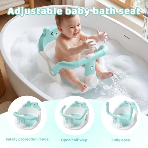 Baby Bath Seat for Babies 6 Months & up Non-Slip Toddler Bath Seats for Sitting - Image 3