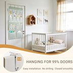 2 Pack- 12 Pocket Over Door Hanging Storage Organizer - Image 3