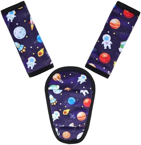 3 Pcs Stroller Straps Pads, Soft Fabric by AZAMIA