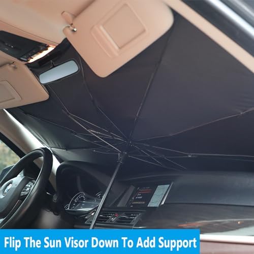 Windshield Sun Shade 2025 Car Accessories 100% Blackout Car Front Windsow - Image 6