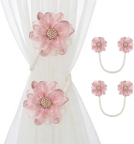 AULEEP Flower Curtain Holdbacks Tiebacks by AULEEP