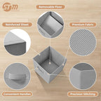 STORAGE MANIAC Storage Cubes, 11 Inch 4 Pack Collapsible Fabric Shelf Bins - Image 3