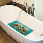 Shower Mat Non Slip 26.8 x 15.1 Inches, Turtles Ocean Bathtub Mat Shower Stall - Image 5