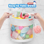 UNEEDE 3.5 Gallons Corner Mounted Versatile Bath Toy Organizer - Image 4