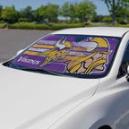 Fanmats NFL Windshield Sun Auto Shade, Sun Shield Sun Visor Accordion tri-fold - Image 2