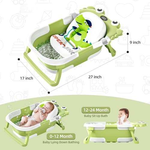 Collapsible Baby Bathtub for Newborns to Toddler - Image 2