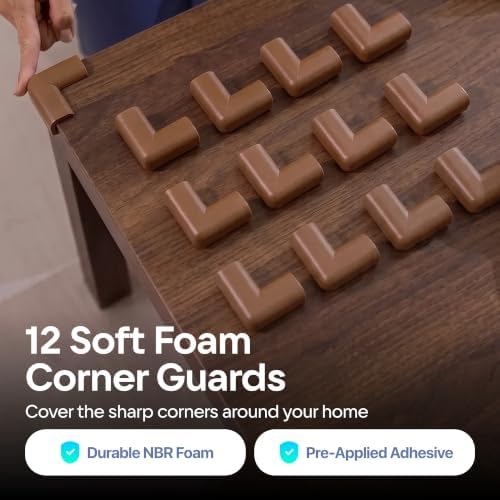 Komfortology 12-Pack Baby Proofing Corner Protectors - Image 3