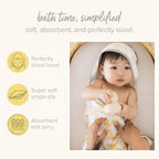 Burt's Bees Baby Infant Hooded Towels, Unisex Bath Essentials - Image 4