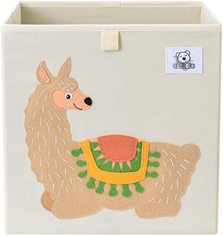 13 Inch Animal Cube Storage Bins, Foldable Fabric Kids Toy Box & Toy Chest by CLCROBD