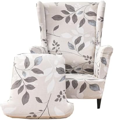 CRFATOP Wingback Chair Covers Wing Armchair Slipcovers by CRFATOP