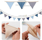 19.6ft Garland Triangle Banners, Pennant Banner Bunting Flags Fabric - Image 2