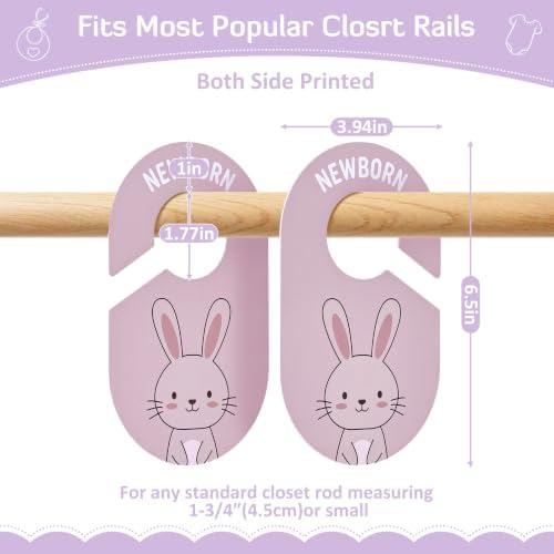 INFANZIA Baby Closet Dividers 8 Pack Double-Sided Nursery Clothes Organizer - Image 5