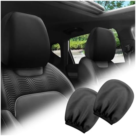 2PCS Car Headrest Cover, Stretchy Fabric Car Seat Headrest Cover by Unknown