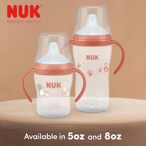 NUK Perfect Match Learner Cup, 8 oz, 2 pack – Soft Spout, Easy-Grip Handles - Image 7