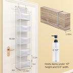 Fixwal 5-Shelf Over The Door Hanging Pantry Organizer, Room Organizer - Image 2