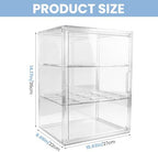 Baby Bottle Organizer, 3 Tiers Adjustable Clear Acrylic Bottles Storage Station - Image 2