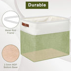 Bagnizer Large Fabric Storage Baskets | 50L Storage Bins, Decorative Linen - Image 4