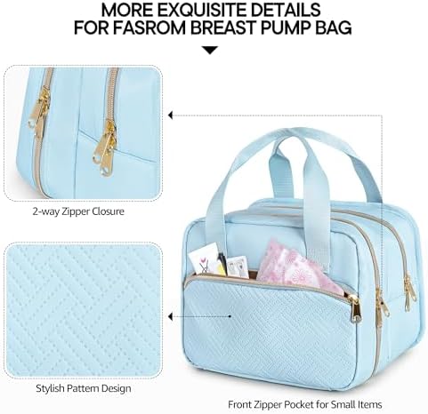 Fasrom Wearable Breast Pump Bag, Insulated Pump Carrying Case - Image 4