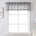 Lecloud Leia Charcoal Grey Sheer Valances by Lecloud