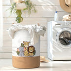 LemonRoad Jungle Animals Nursery Hamper Cotton Rope Basket - Image 4