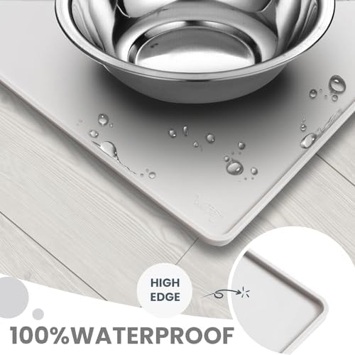 WePet Non-Slip Waterproof Pet Feeding Mat, 20x12 Inch - Image 4