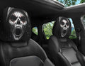 Cartoon Car Headrest Cover, Funny Eyes Style, 2 Pieces Set by Unknown