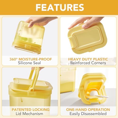 Baby Formula Dispenser with Scoop, Portable Milk Powder Container, Airtight - Image 2