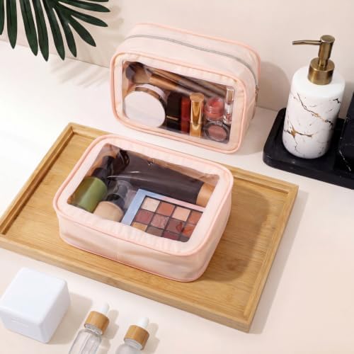 Hsei 6 Pcs Clear Makeup Bags Diaper Bag Organizer Travel Toiletry Bags - Image 4
