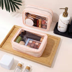 Hsei 6 Pcs Clear Makeup Bags Diaper Bag Organizer Travel Toiletry Bags - Image 4