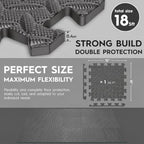 18 Pcs EVA Foam Floor Tiles, Puzzle Exercise Mat Set - Image 2