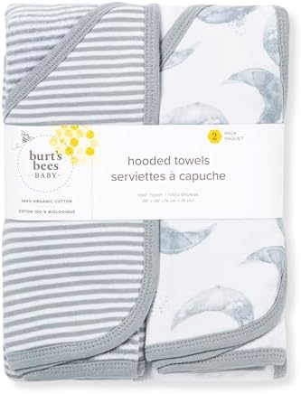 Burt's Bees Baby Infant Hooded Towels, Unisex Bath Essentials - Image 2
