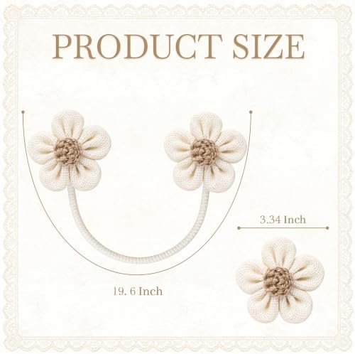 VIS'V Curtain Tiebacks, Twisted Boho Curtain Holdbacks - Image 4