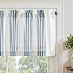 jinchan Linen Balanced Stripe Valances by JINCHAN